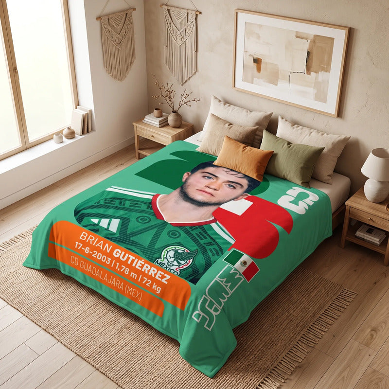 Frazada Providencia Matrimonial Panini Brian Gutiérrez Suave Brian Gutiérrez 680 G Verde Claro
