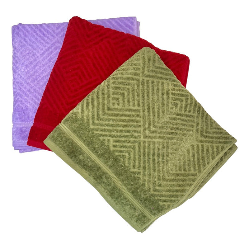 Tallas De Baño Completo 100% Algodón Super Absorbente Greta Verde Colección 1