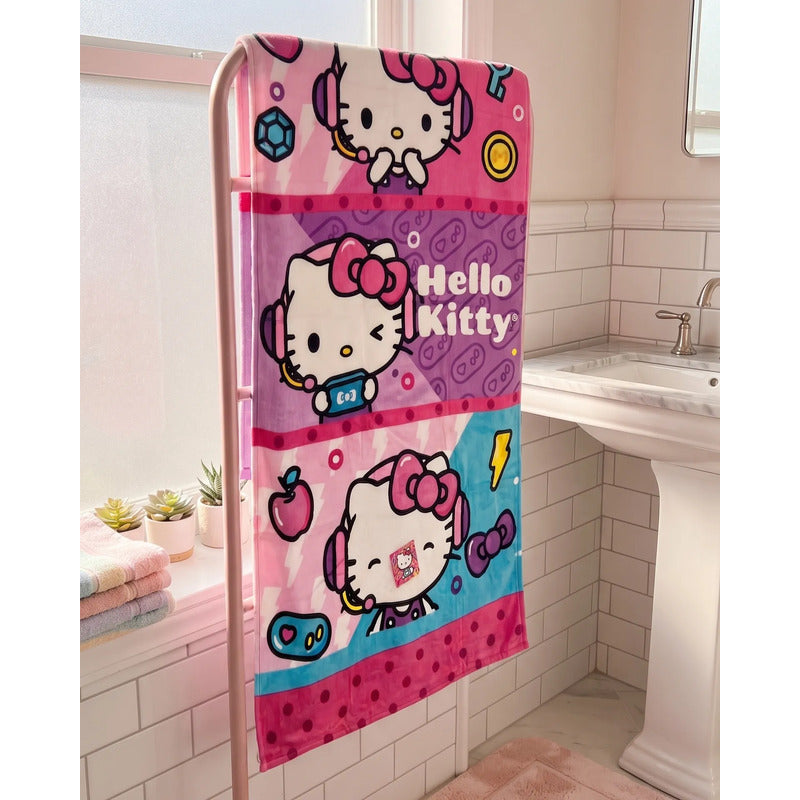Toalla Providencia Hello Kitty Alta Absorción 100% Algodón Rosa Hello Kitty