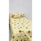 Juego De Sabanas Franela Mariol 100% Algodón King Size Amarillo Bloom Amarillo