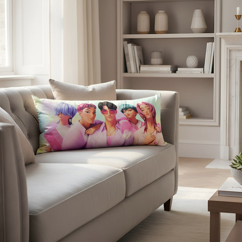 Almohada Providencia Super Jumbo K-pop Demon Hunters Verde Claro