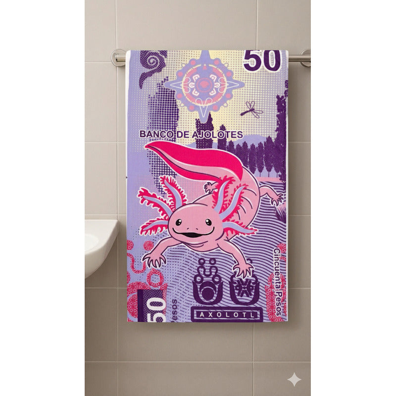 Toalla De Mano Microfibra Leonora. Set De 6 Toallas 110x60cm Violeta Billete Ajolote