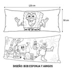 Almohada Providencia Súper Jumbo Bob Esponja Amigos Agua