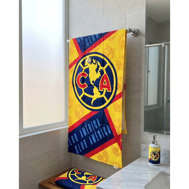 Toalla Providencia Club America Alta Absorción 100% Algodón Amarillo Club America