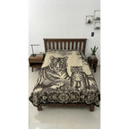 Cobija Matrimonial De Tilma Polar / Regenerado Económica Tigre 1.5 G Beige