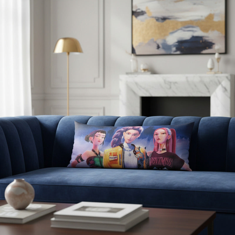 Almohada Providencia Super Jumbo K-pop Demon Hunters Lila