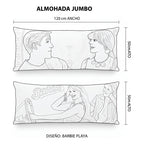 Almohada Providencia Super Jumbo Barbie Movie Rosa Claro