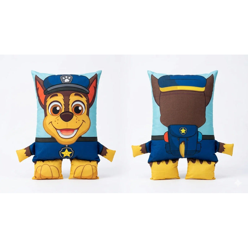 Almohada Providencia Decorativa Feliz De Paw Patrol / Ryder Azul