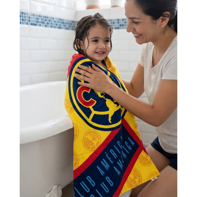 Toalla Providencia Club America Alta Absorción 100% Algodón Amarillo Club America