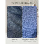 Cobertor Frazada Matrimonial Textura Durazno Lisa Calientita Azul Noche Liso 700 G Azul Oscuro
