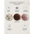 Almohada Providencia Jumbo Pack De Conchas Super Esponjosas Chocolate