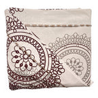 Juego De Sábanas Individual Leonora Percal Algodón 144 H. Suela Mandala Beige
