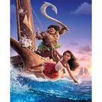 Frazada Providencia Disney Matrimonial Super Calientita Moana Dorado Oscuro