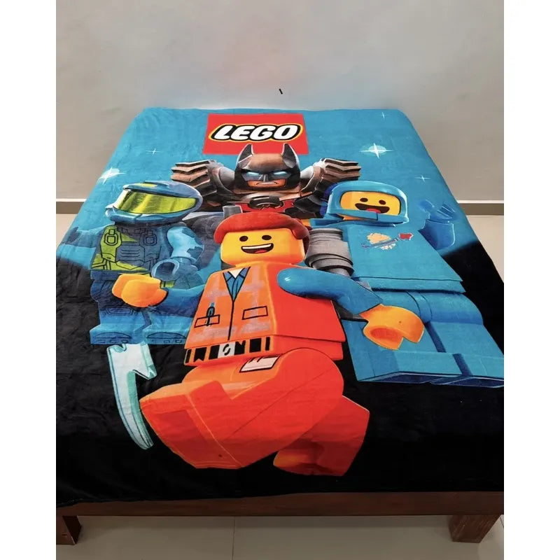 Frazada Matrimonial Providencia De Lego Batman Lego Batman 700 G Azul Marino