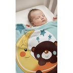 Cunero Baby Plus Leonora Para Bebe Térmico Y Super Suavecito Oso Y Luna Agua