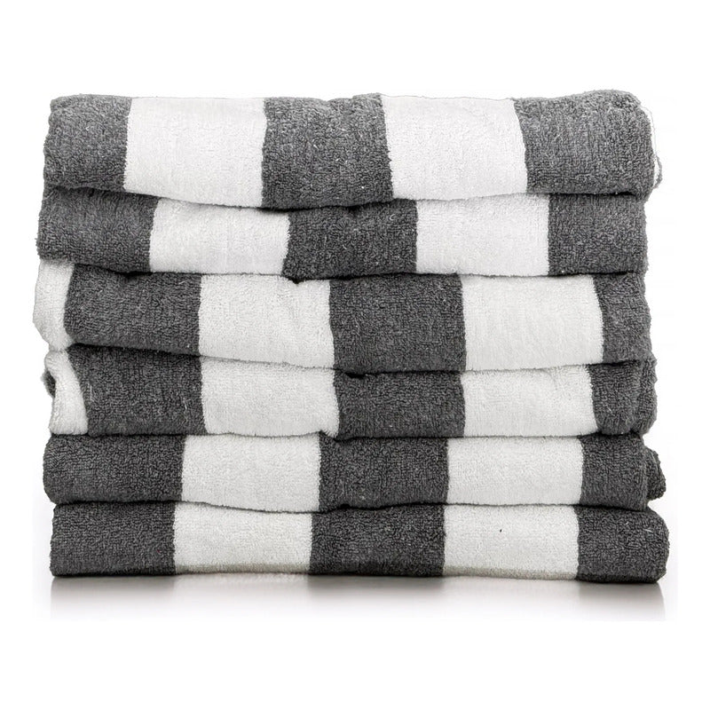 Set 4 Toallas Premium Super Absorbentes 100% Algodón Tamaño Gris Grande, Máxima Absorción Y Suavidad Superior