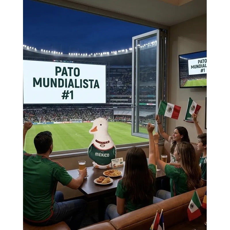Almohada Providencia Pato Merlin Mundialista Esponjosa Blanco
