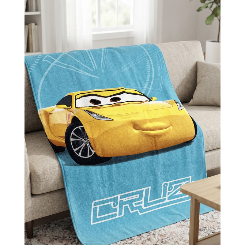 Toalla Providencia Cars 3 Suave Alta Absorción 100% Algodón Celeste Cars 3