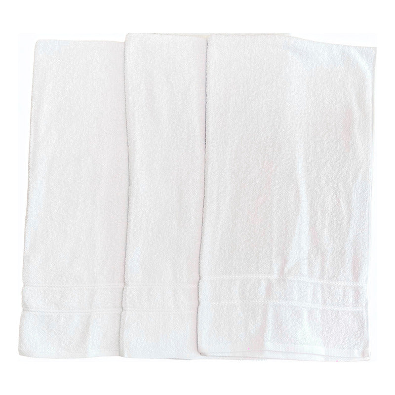 Toalla 100% Algodón Calidad Premium 3/4 Super Absorbente Blanco Liver 3/4