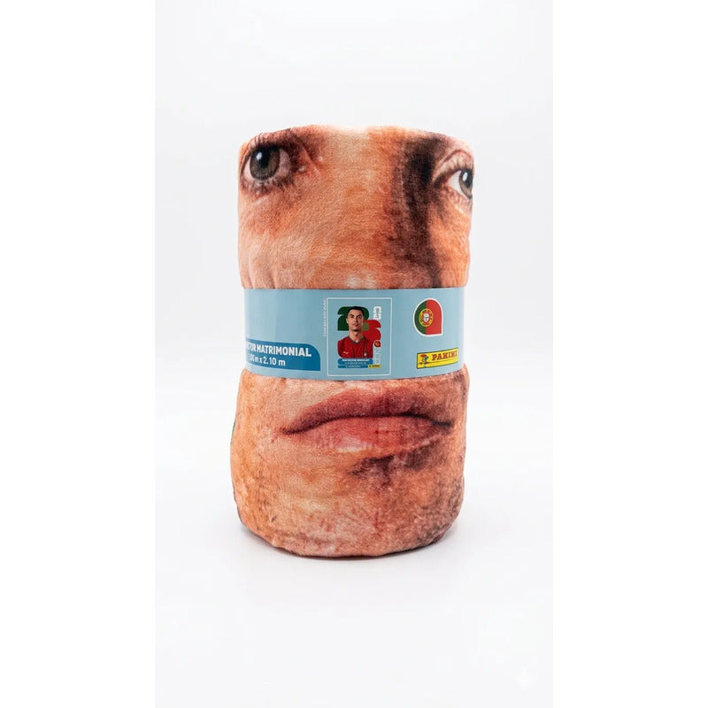 Frazada Providencia De Cr7 Panini Super Calientita Y Suave Cr7 Panini 700 G Turquesa