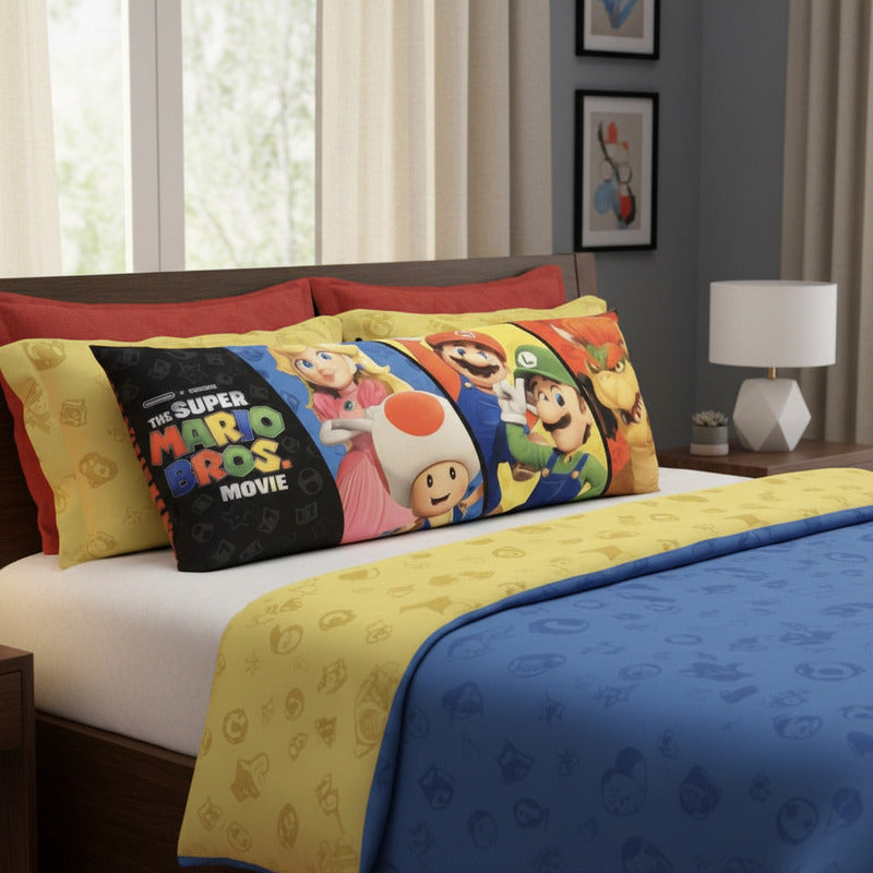 Almohada Providencia Super Jumbo Mario Team Rojo