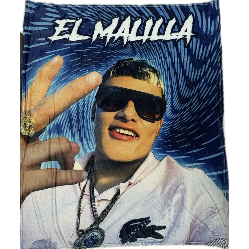 Frazada Matrimonial Providencia De Artistas Super Suave. El Malilla Azul