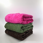 Tallas De Baño Completo 100% Algodón Super Absorbente Greta Rosa Colección 4