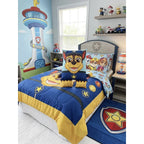 Almohada Providencia Decorativa Feliz De Paw Patrol / Ryder Azul