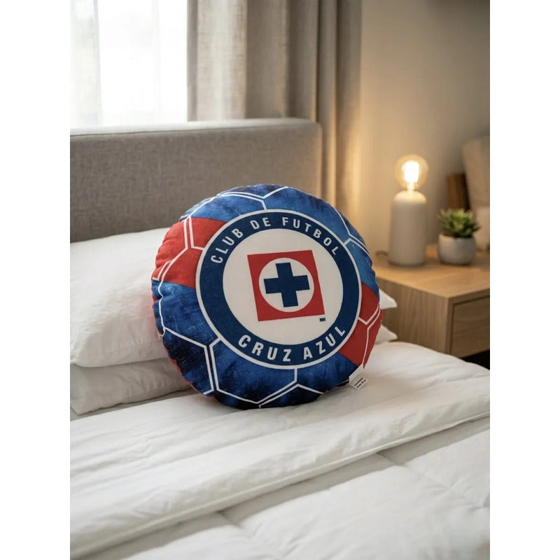 Almohada Providencia Equipos Balón De Cruz Azul Super Suave Azul