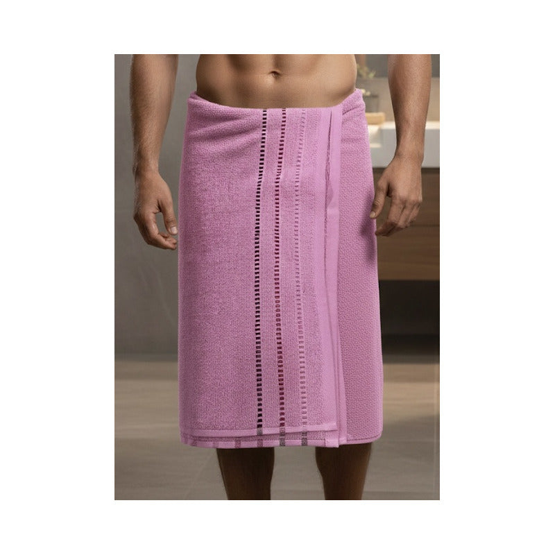 Toallas Baño Completo 100% Algodón Super Absorbente Rosa