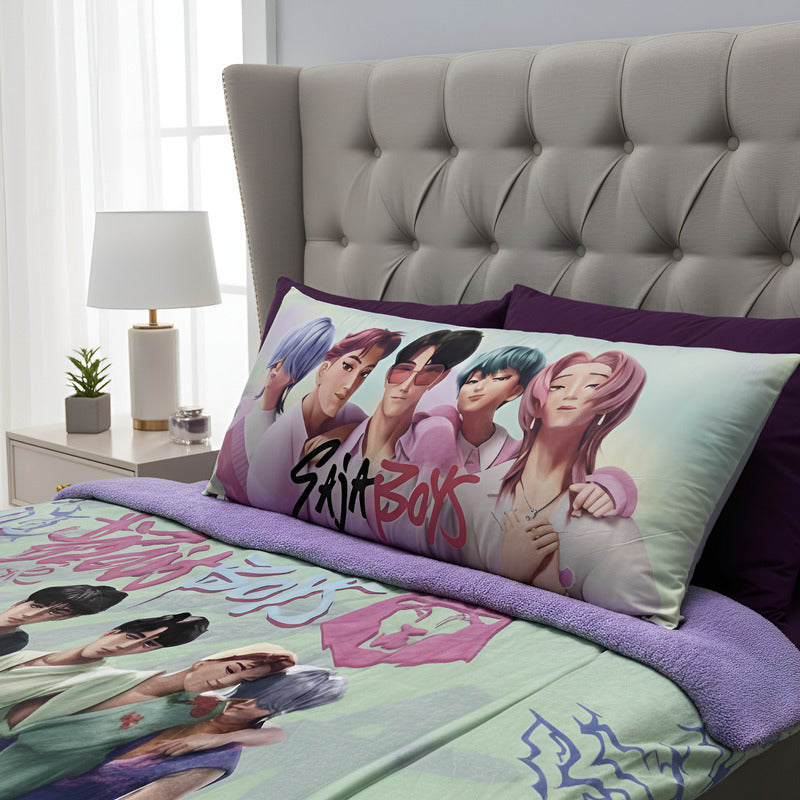 Almohada Providencia Super Jumbo K-pop Demon Hunters Verde Claro