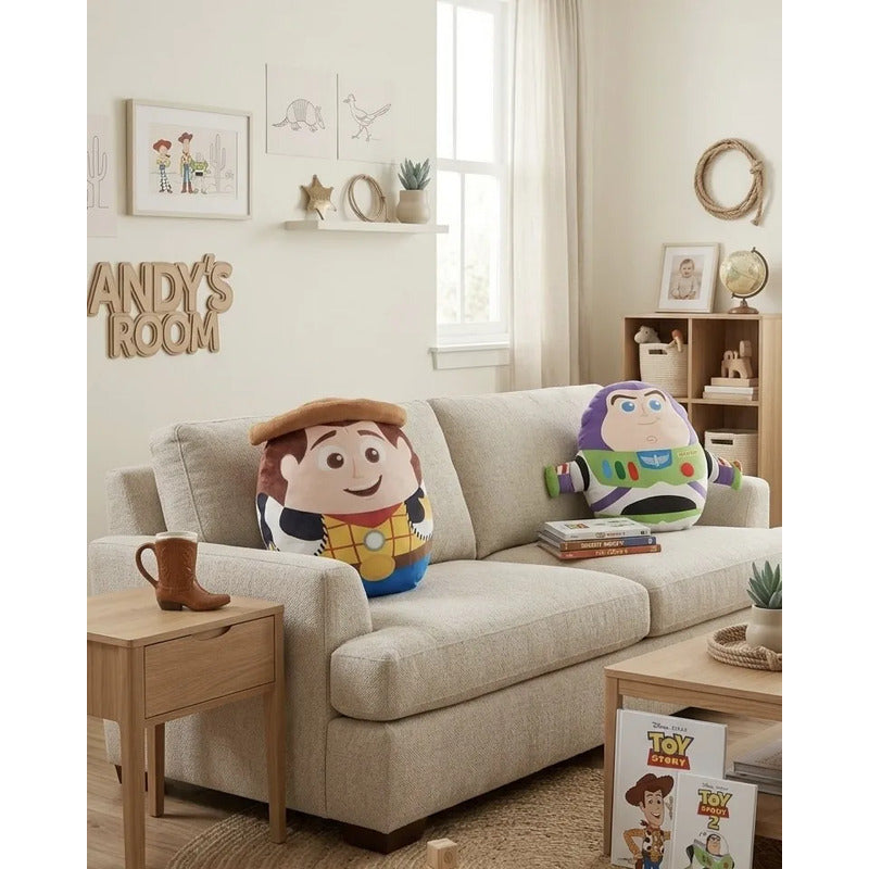 Almohada Providencia Abrazable Toy Story Woody Super Suave Marrón Claro