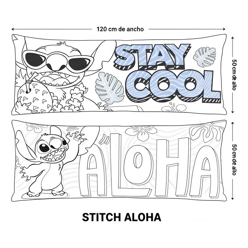 Almohada Providencia Super Jumbo Stitch Stay Cool Naranja Claro