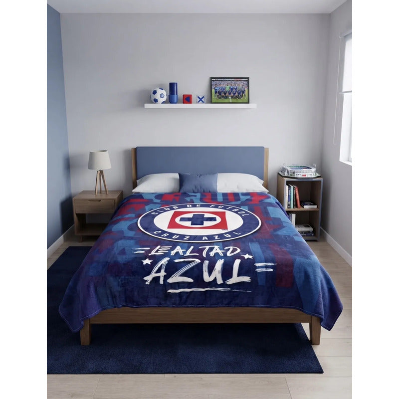 Frazada Providencia Matrimonial Ultrasuave Cruz Azul Lealtad Cruz Azul Lealtad 650 G Azul