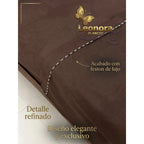 Juego De Sábanas Matrimonial Algodón Percal 144 Hilos-fresca Chocolate Lisa Suave Y Transpirable De Calidad Premium