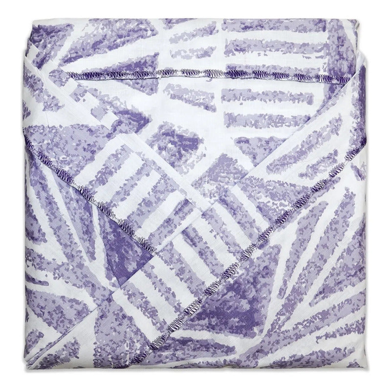 Juego De Sábanas Matrimonial Algodón Percal 144 Hilos-fresca Lavanda Fresh Morado