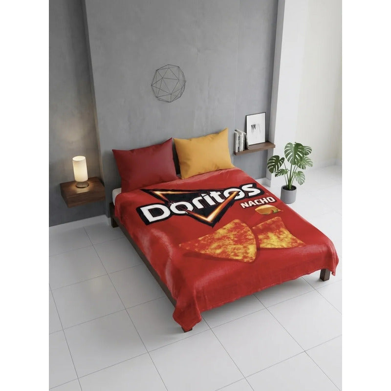 Frazada Matrimonial Providencia Frituras De Doritos Suave Doritos 700 G Rojo