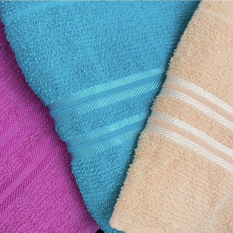 Toalla De Medio Baño 100% Algodón Super Absorbente Dreams Rosa Colección 4
