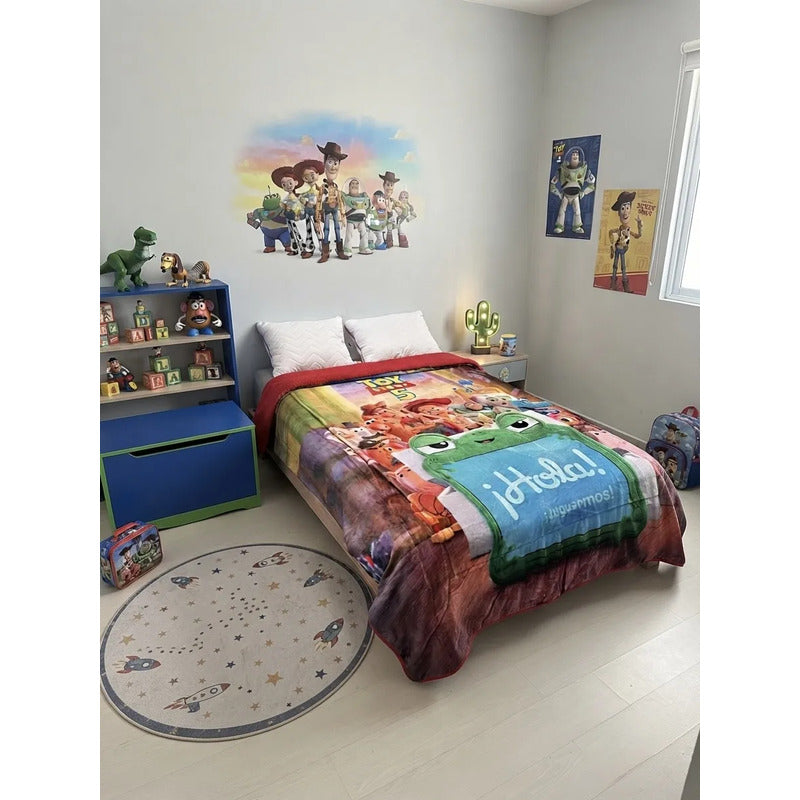 Cobertor Providencia Jumbo Borrega Toy Story 5 Amigos Toy Story 5 Amigos 2.69 Kg Celeste