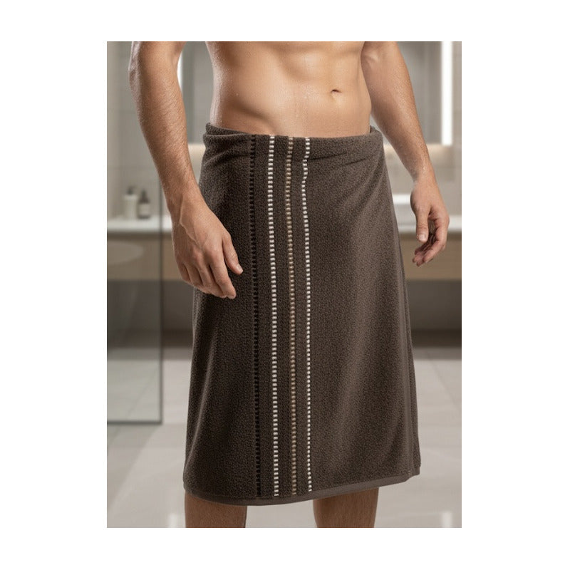 Toallas Baño Completo 100% Algodón Super Absorbente Marrón Café