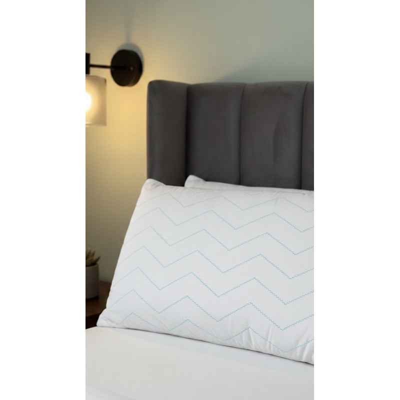 Par De Almohadas King Size  Extra Suaves Y Esponjosas Blanco
