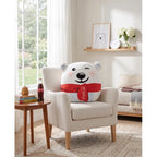 Almohada Providencia Abrazable Oso Polar Cocacola Sper Suave Blanco