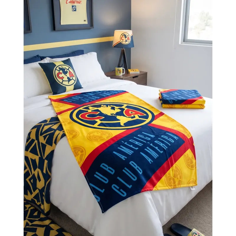 Toalla Providencia Club America Alta Absorción 100% Algodón Amarillo Club America