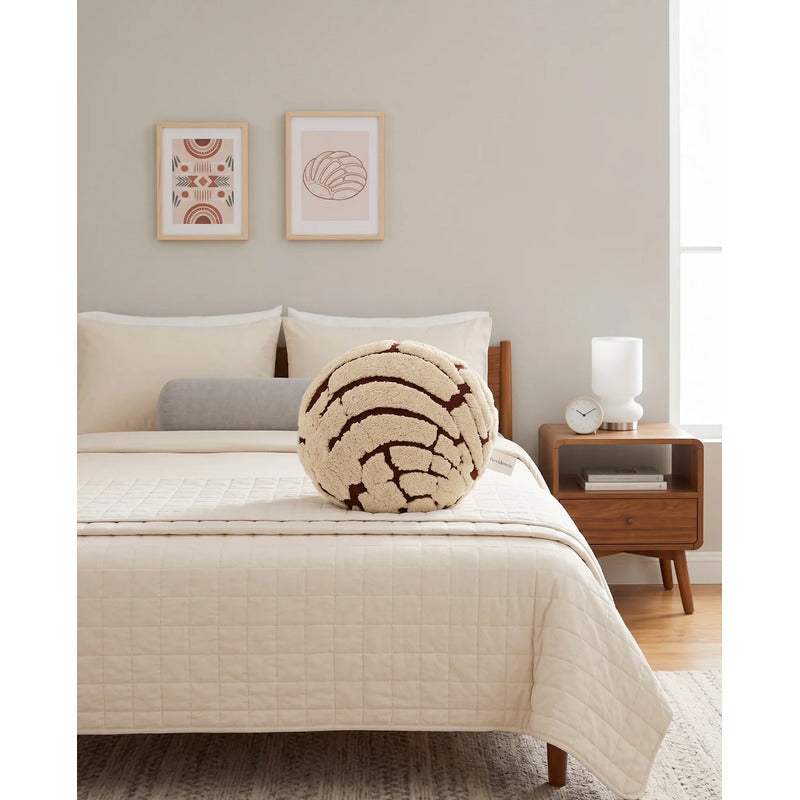 Almohada Providencia Abrazable Concha De Vainilla Grande Beige