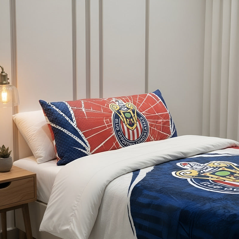Almohada Providencia Super Jumbo Chivas Emblema Rojo