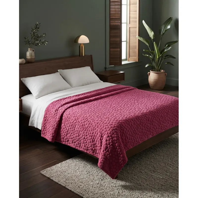 Cobertor Providencia Jacquard Ovejita Super Calientita Romántico Fucsia 880 G Fucsia