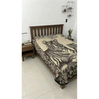 Cobija Matrimonial De Tilma Polar / Regenerado Económica Tigre 1.5 G Beige