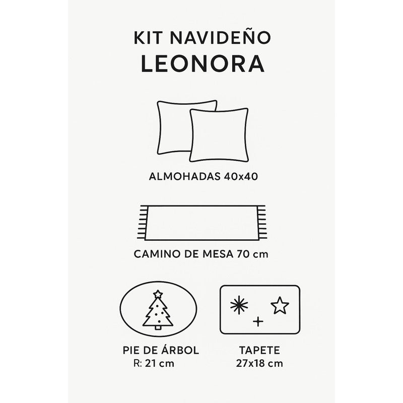 Kit Navideño: Camino De Mesa, Pie De Árbol, Fundas Y Tapete Rojo Santa Y Regalos