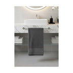 Toallas Baño Completo 100% Algodón Super Absorbente Gris Tapg