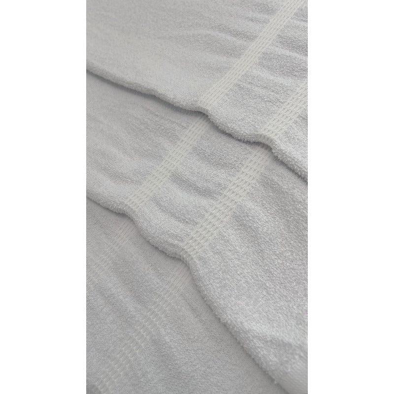 Toallas Blancas De Alta Densidad 100% Algodón Super Suave Blanco Bocho